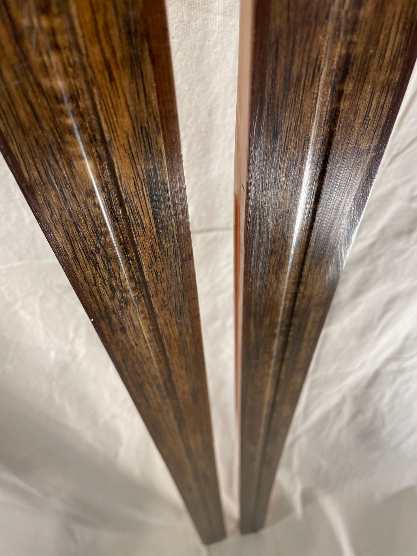 195cm Eggen "Type 2" 1970s Wood Cross-Country Racing Skis - Professionally Restored