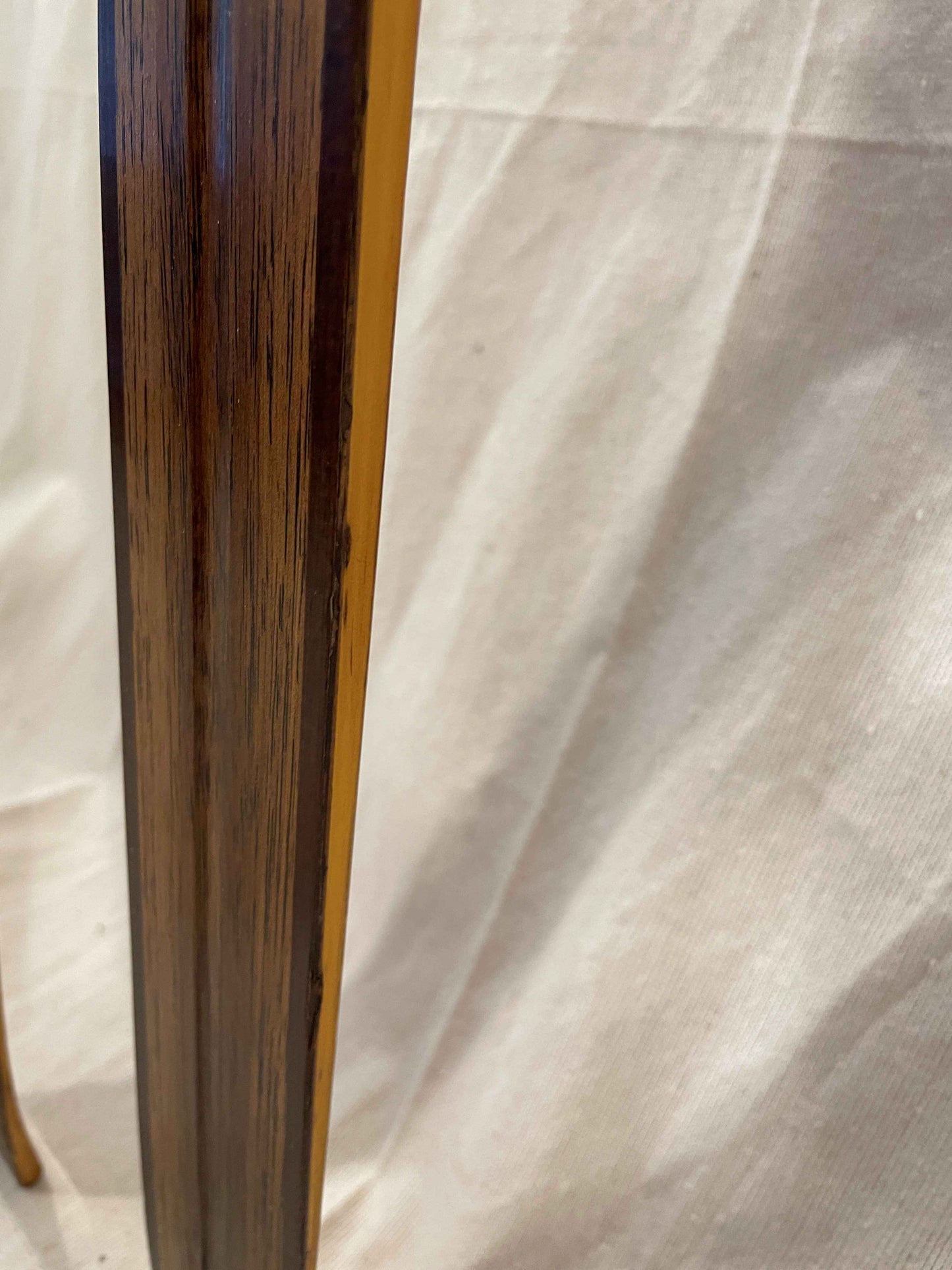 210cm Madshus "Langrenn" 1970s Wood Cross-Country Racing Skis - Beautifully Preserved - Refinished Bases