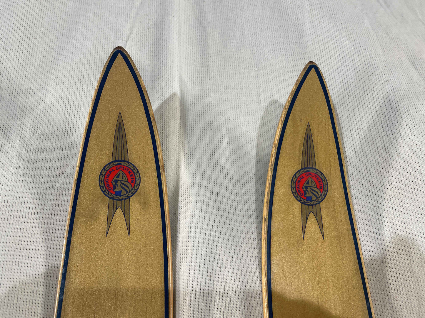 215cm Splitkein 1960s "Gullski" Wood Cross-Country Skis - Beautiful Condition!