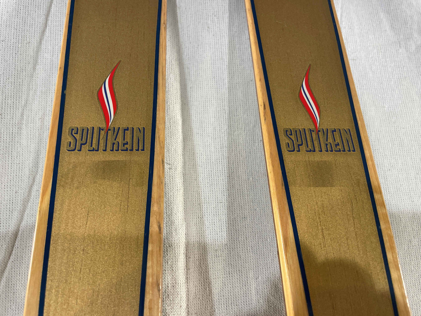 215cm Splitkein 1960s "Gullski" Wood Cross-Country Skis - Beautiful Condition!