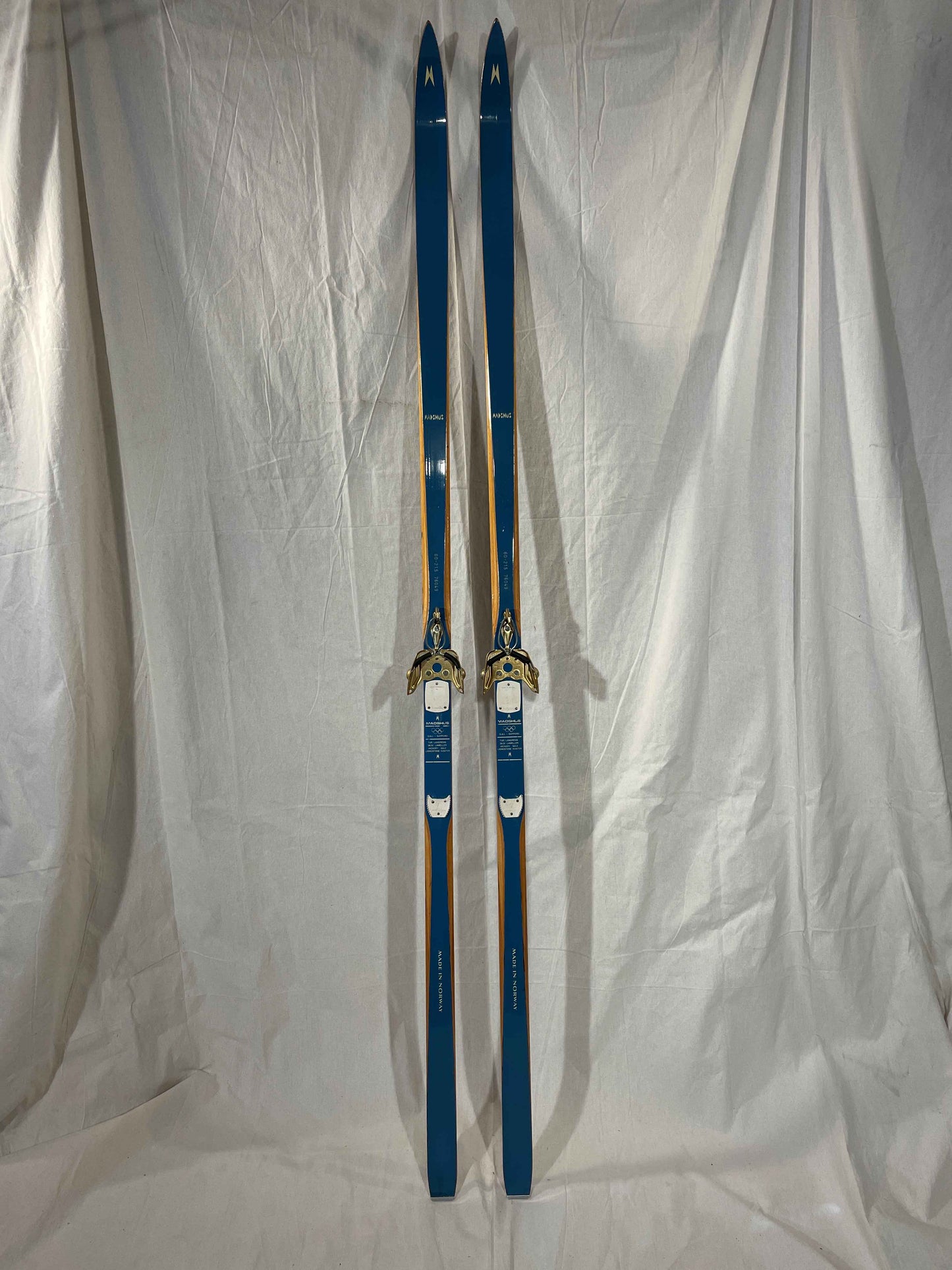 215cm Madshus Tur-Langrenn early 1970s Wood Cross-Country Skis