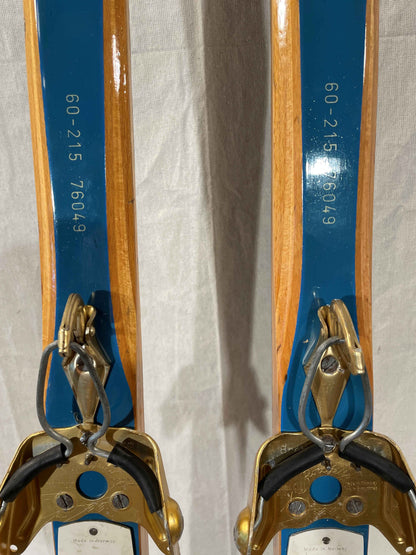 215cm Madshus Tur-Langrenn early 1970s Wood Cross-Country Skis