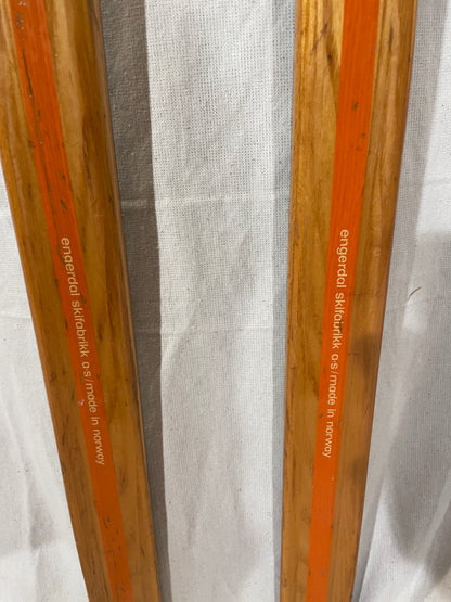 BARGAIN BIN!!! - 205cm Eggen 1970s "Type 2" Wood Cross-Country Racing Skis - Affordable SPEED!!!