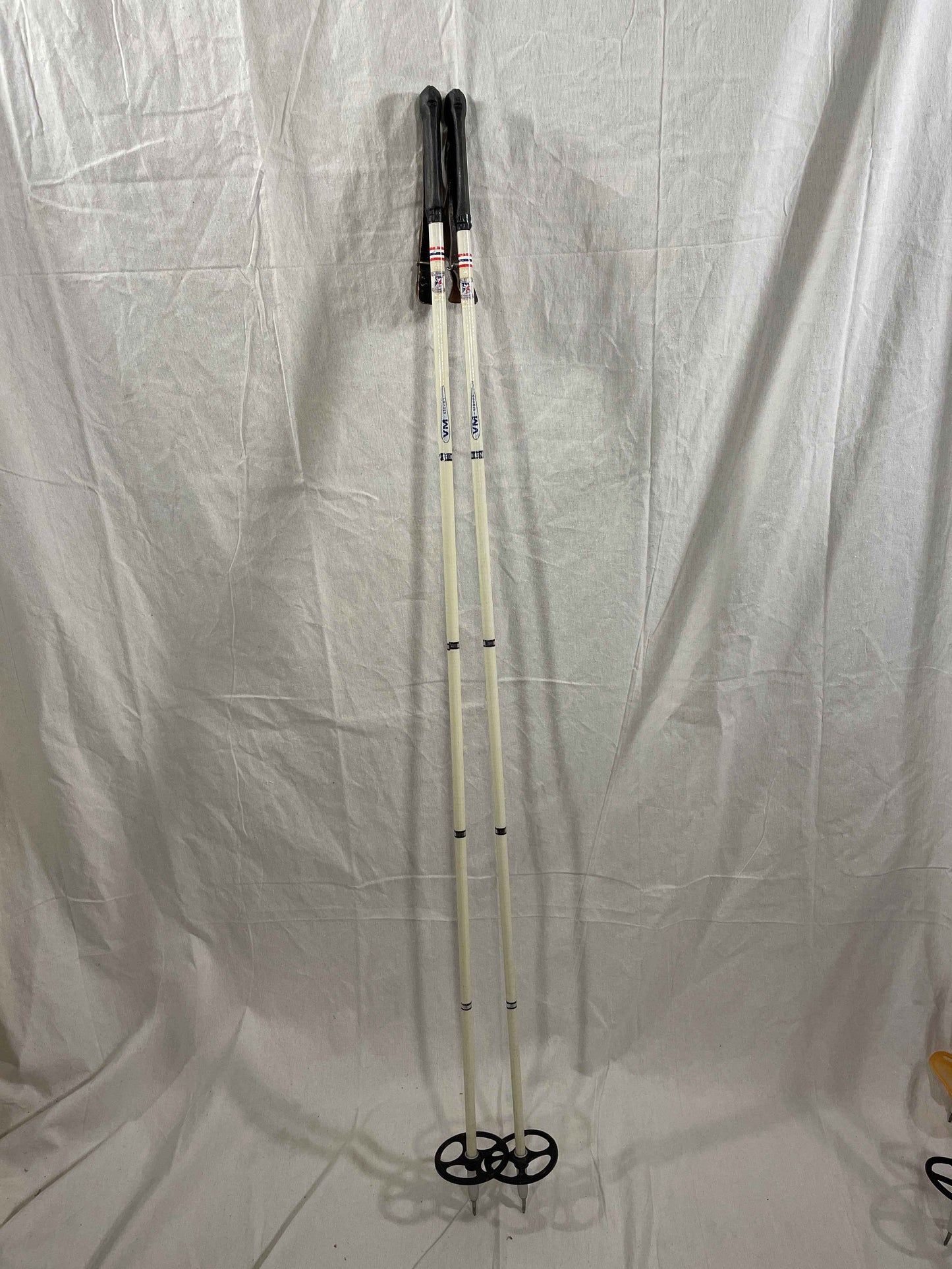 145cm Liljedahl Fiberglass Cross-Country Racing Poles - 1960s - VM Staven - RARE