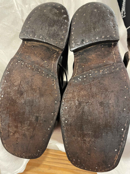 Size 44/45 (US Men's 11) - 1940s/50s Norwegian Men's Ski Boots - Beautifully Restored!