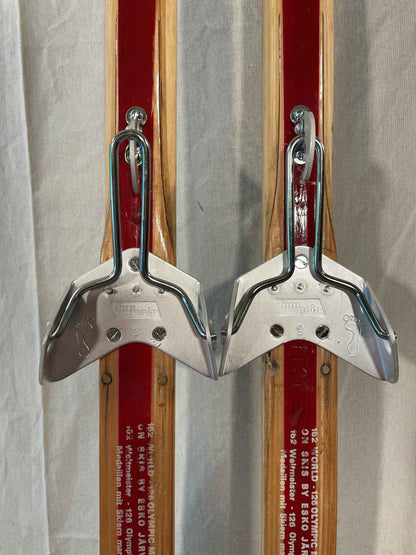 210cm Esko Järvinen Wood Cross-Country Racing Skis - 1974 - Highly Desirable Birch Base