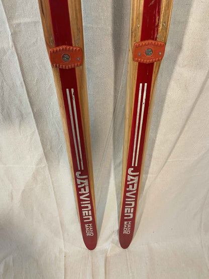 210cm Esko Järvinen Wood Cross-Country Racing Skis - 1974 - Highly Desirable Birch Base