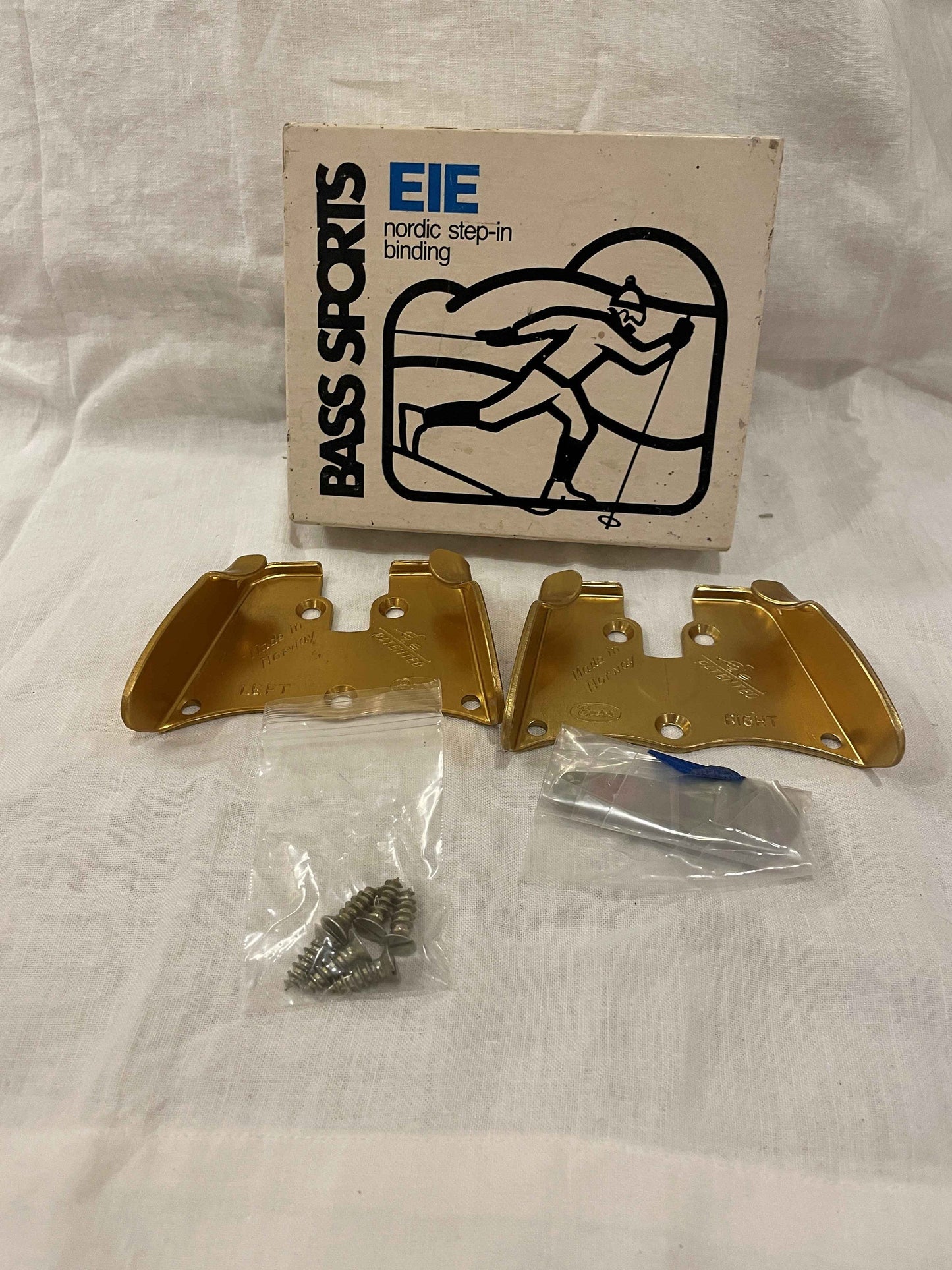 Bass Sports "EIE" Vintage Cross-Country Ski Bindings - Made in Norway - RARE