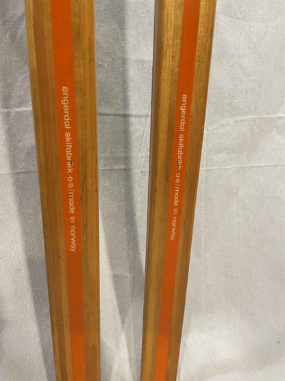 195cm Eggen "Type 2" 1970s Wood Cross-Country Racing Skis - Professionally Restored