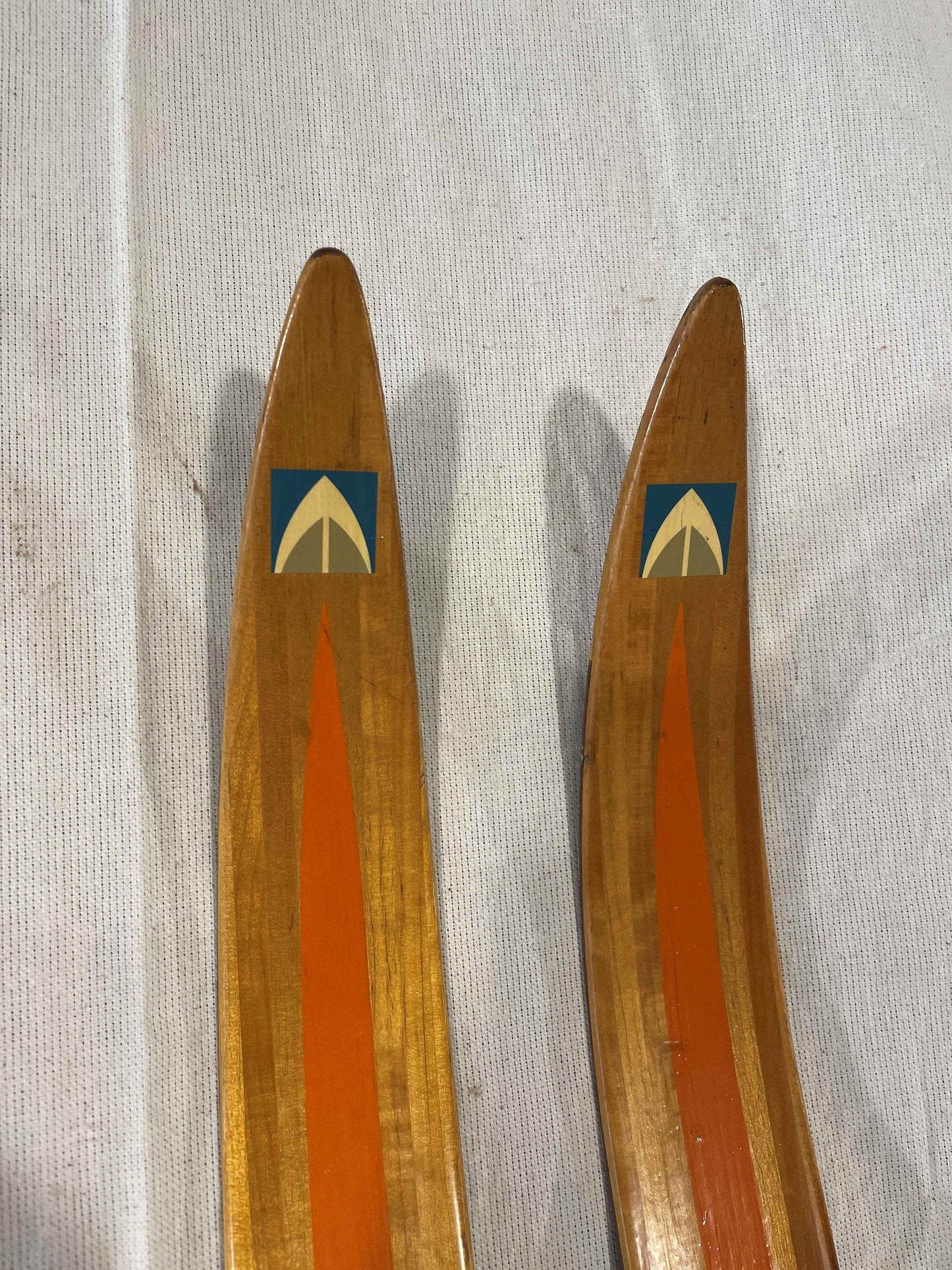 195cm Eggen "Type 2" 1970s Wood Cross-Country Racing Skis - Professionally Restored