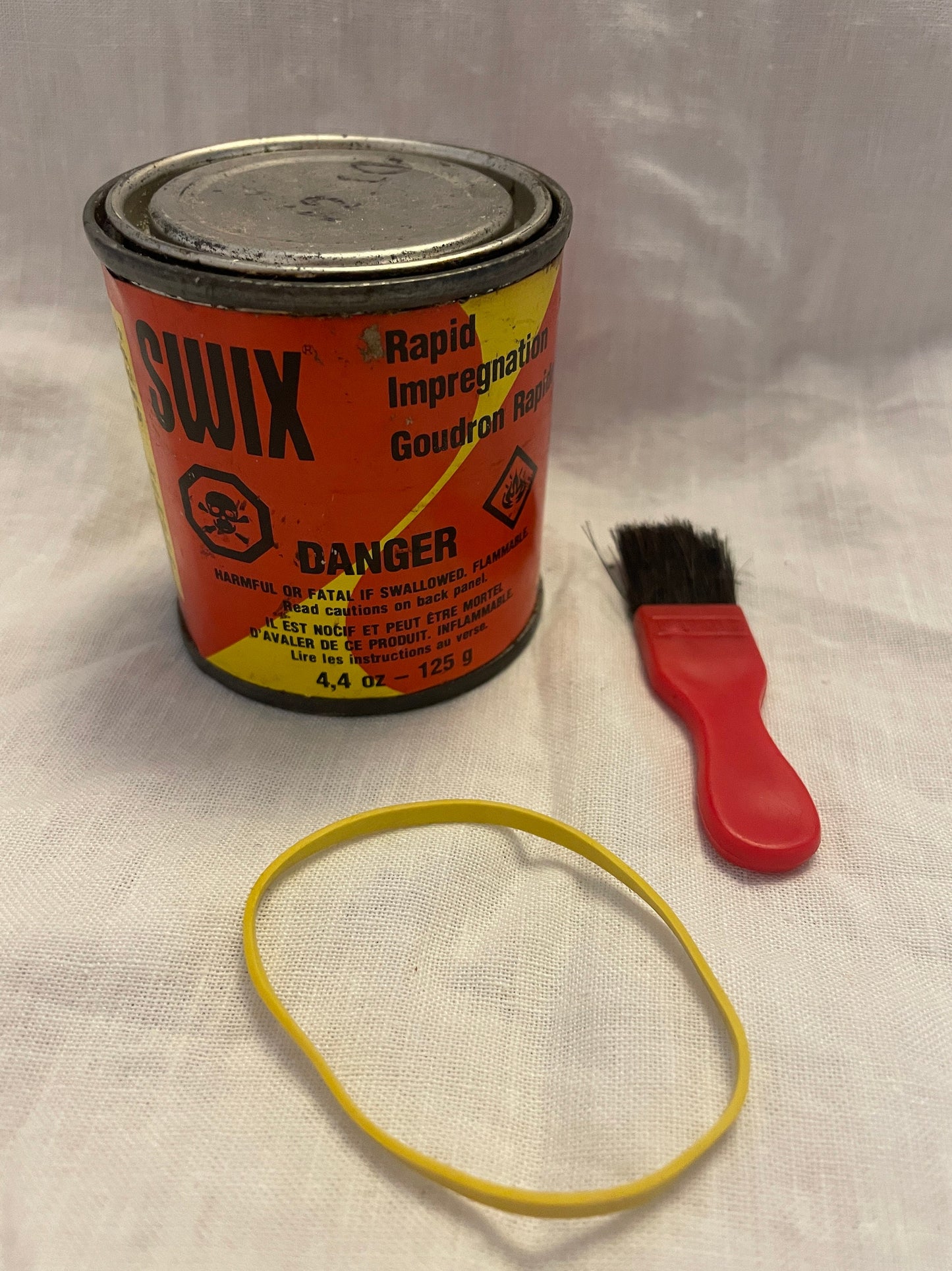 Swix Air-Dry Pine Tar for Wood Skis - UNOPENED Can; Nifty Applicator Brush!
