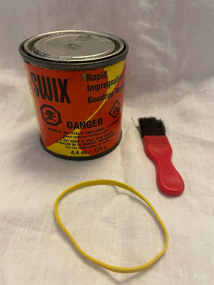 Swix Air-Dry Pine Tar for Wood Skis - UNOPENED Can; Nifty Applicator Brush!