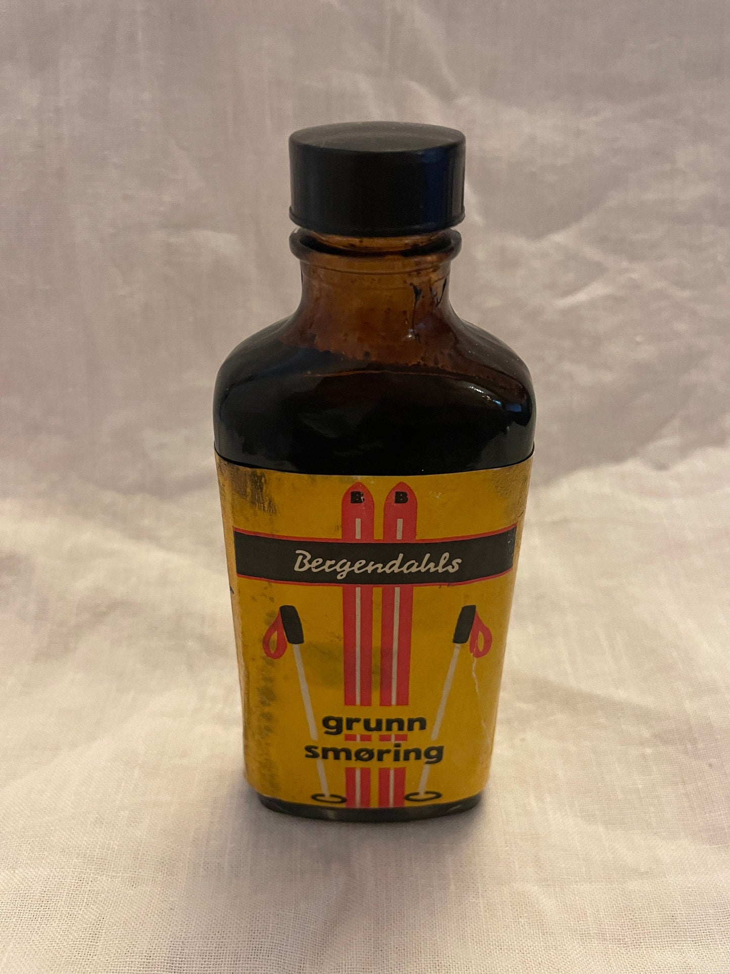 Bergendahls "Grunn-Smøring"/Pine Tar for Wood Skis - UNOPENED Bottle!