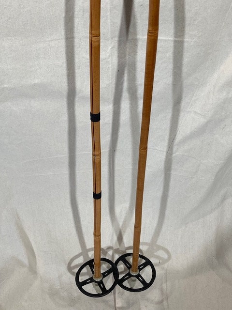 150cm Liljedahl Bamboo Cross-Country Racing Poles - 1960s - VM Staven