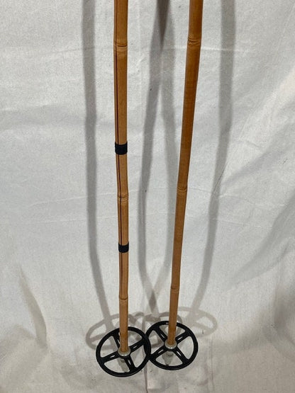 150cm Liljedahl Bamboo Cross-Country Racing Poles - 1960s - VM Staven