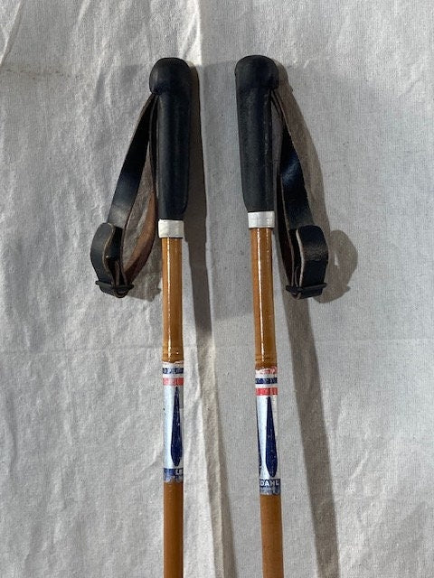 150cm Liljedahl Bamboo Cross-Country Racing Poles - 1960s - VM Staven