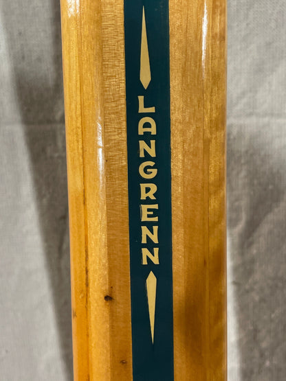 205cm Blå-Skia Wood Nordic Racing Skis - Early 1960s - BEAUTIFUL CONDITION!