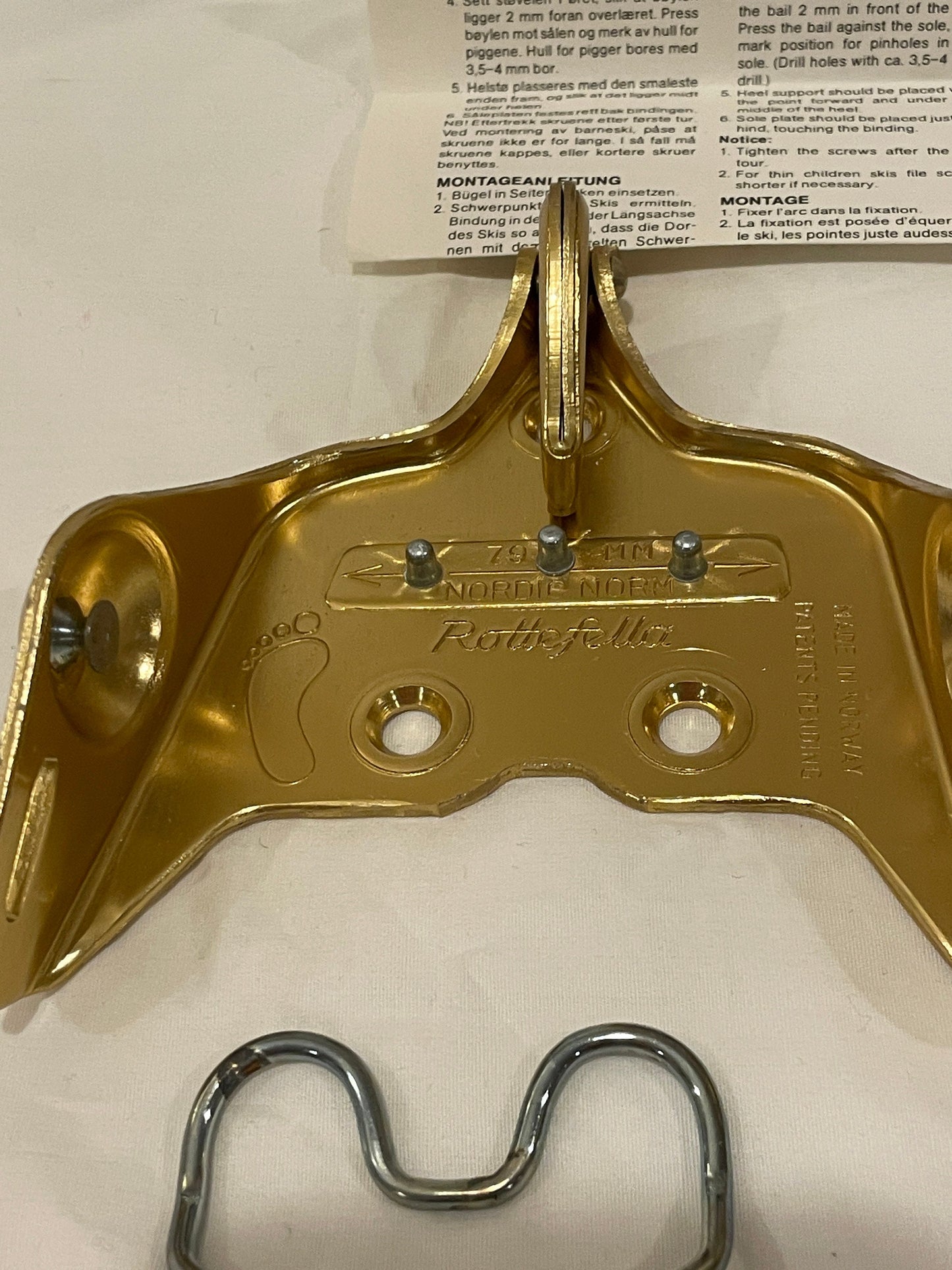Rottefella Fønix 79mm Vintage Cross-Country Ski Bindings - Made in Norway