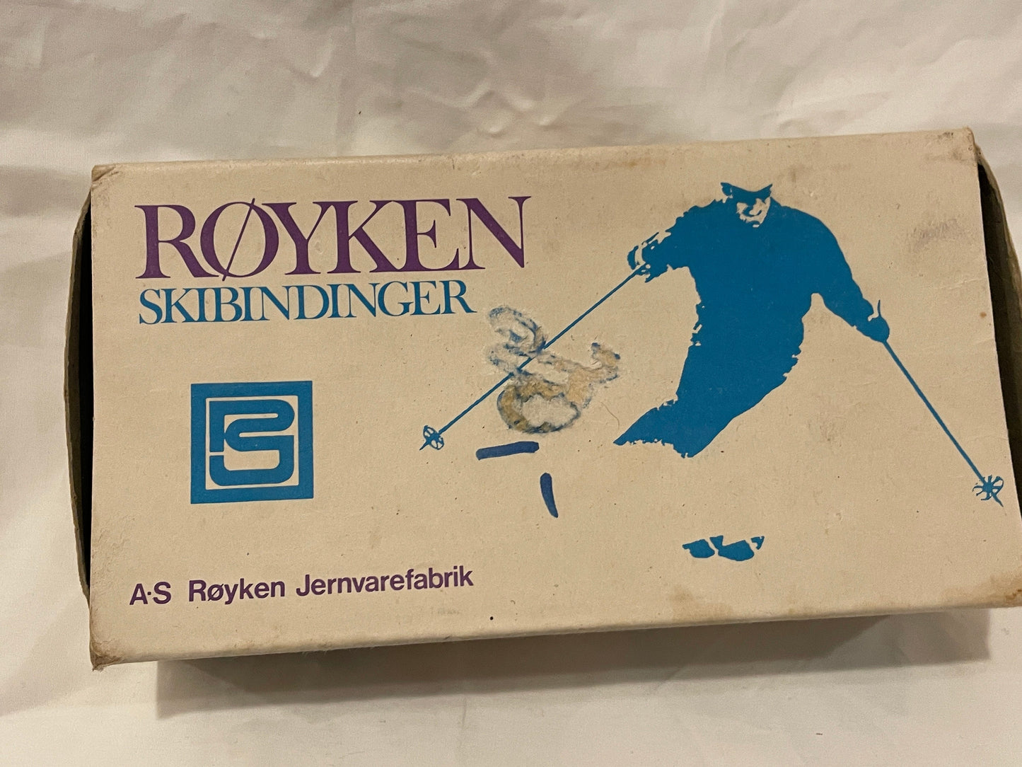 NOS Røyken Cable-Style "Lettmetall" 75mm Ski Bindings - in Original Box!!!
