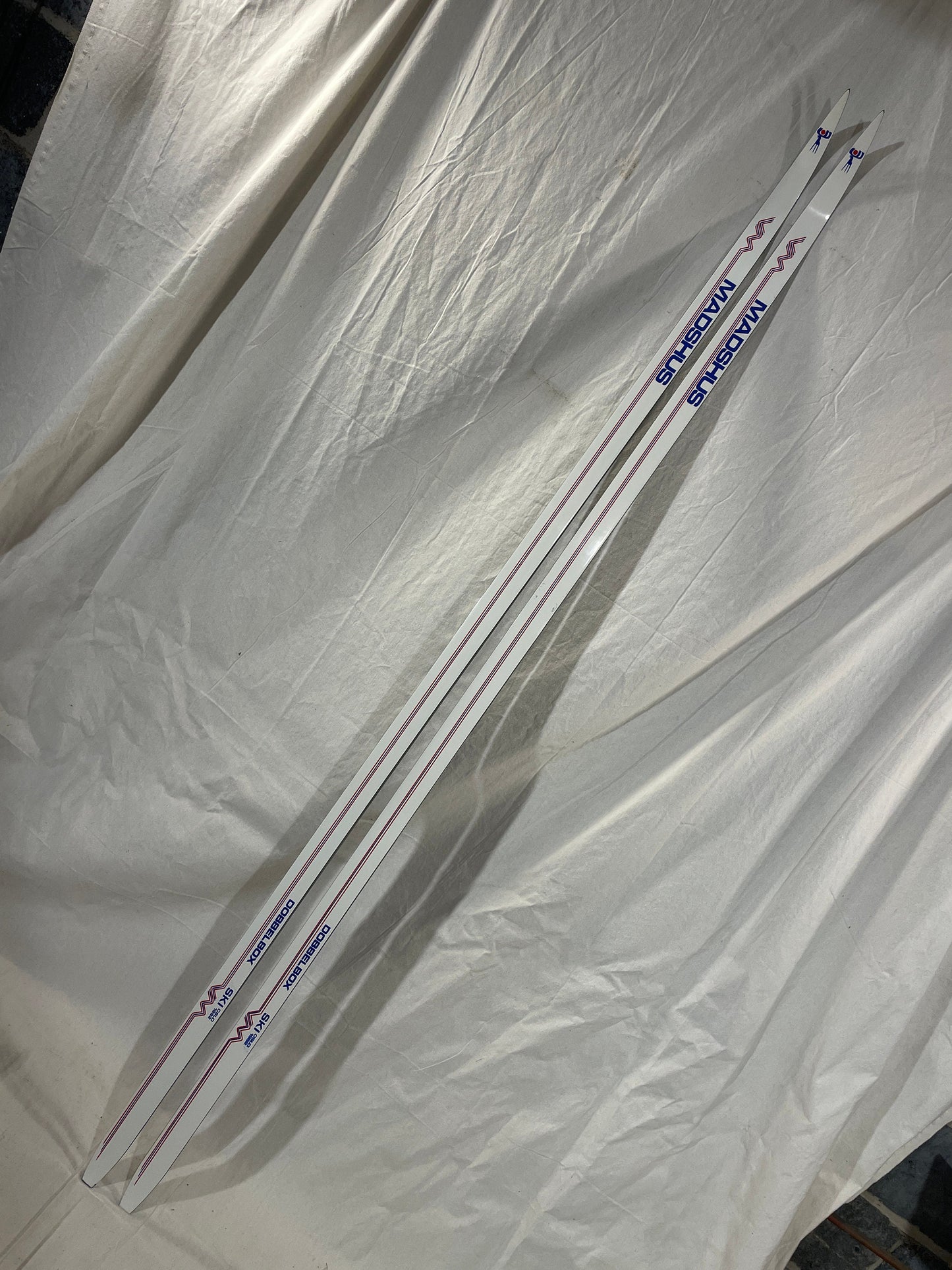 210cm Madshus "Dobbel Box" VM 1982 Commemorative Racing Skis - RARE!!