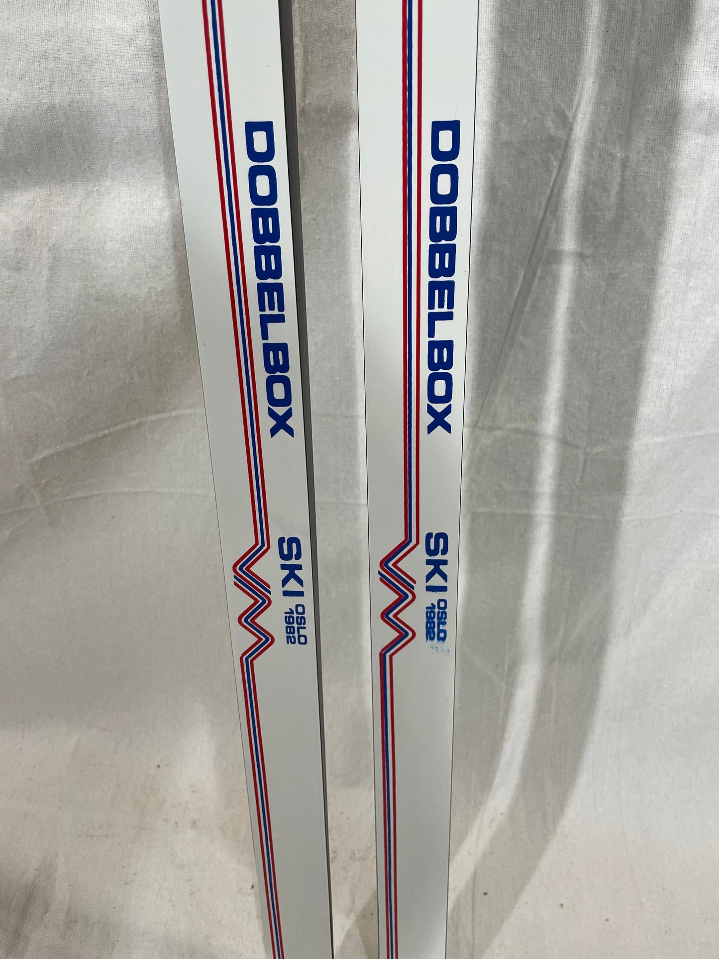 210cm Madshus "Dobbel Box" VM 1982 Commemorative Racing Skis - RARE!!