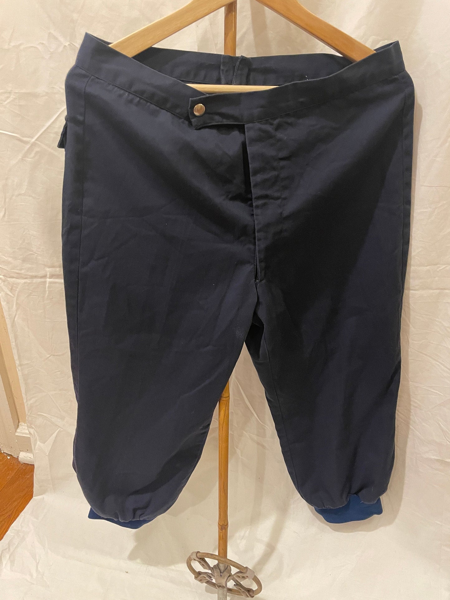 Size 32 Cross-Country Skiing Knicker Pants - "Falconfleat" Toronto - Blue Cotton/Poly Blend