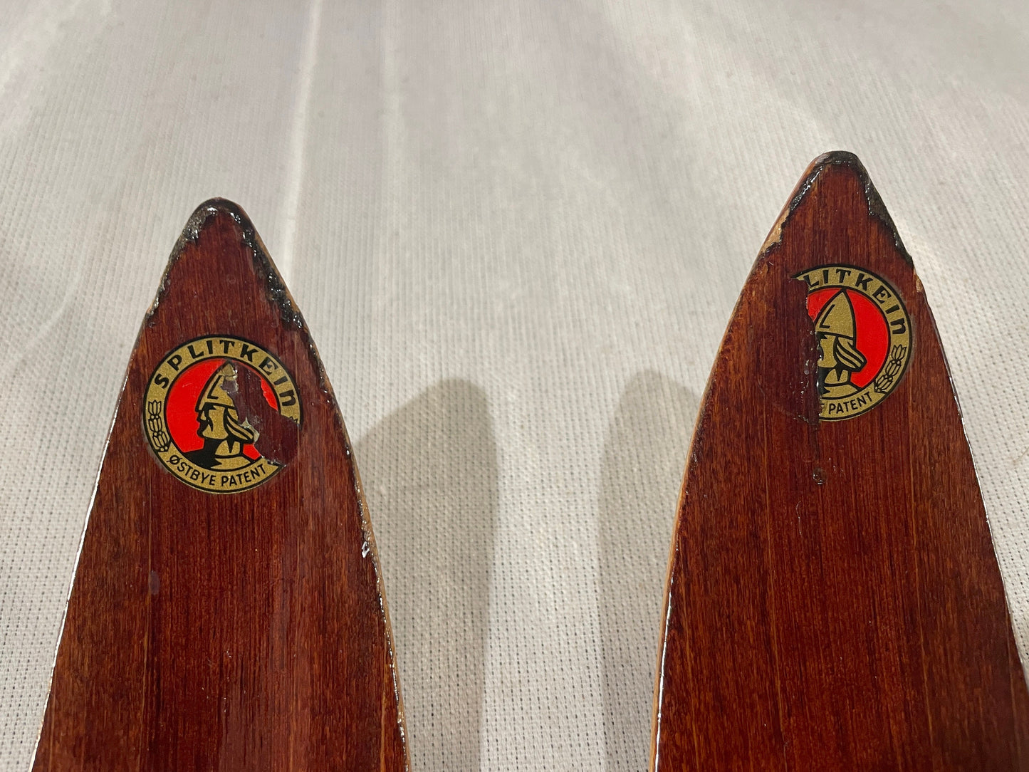 210cm Splitkein Mid-1960s Wood Cross-Country Touring Skis - Great Condition!