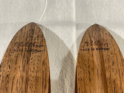 210cm Splitkein Mid-1960s Wood Cross-Country Touring Skis - Great Condition!