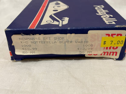 Rottefella "Super Vario" 50mm Cross-Country Ski Binding w/ Spiky Heel Plates - NOS - 80s Classic!!