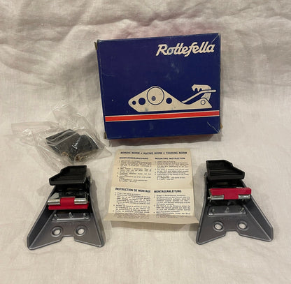 Rottefella "Super Vario" 50mm Cross-Country Ski Binding w/ Wedge-Type Heel Plates - NOS - 80s Classic!!
