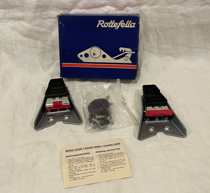Rottefella "Super Vario" 50mm Cross-Country Ski Binding w/ Spiky Heel Plates - NOS - 80s Classic!!
