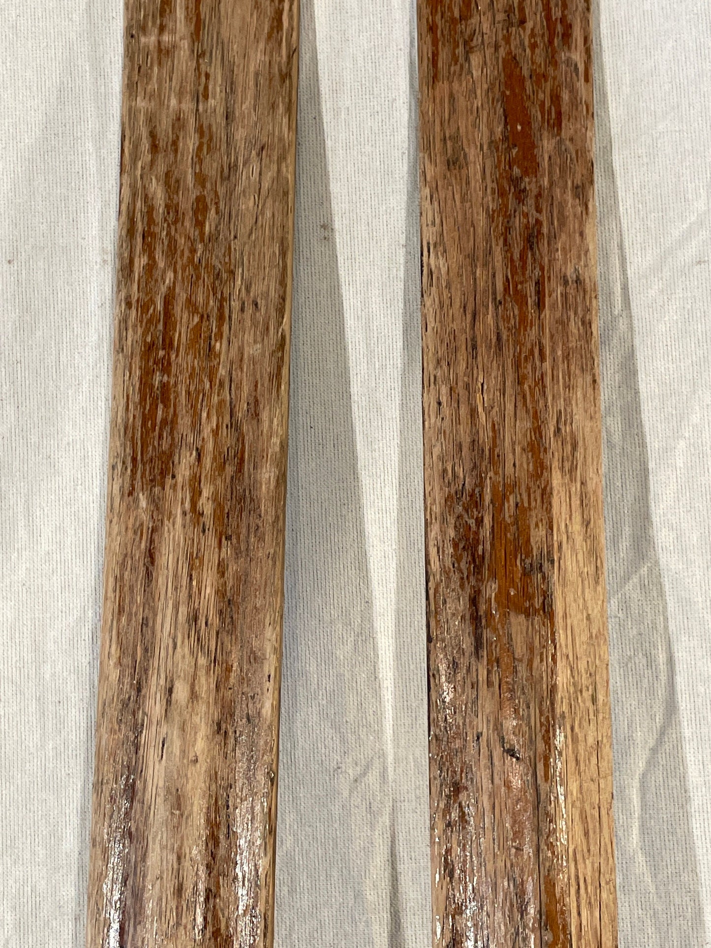 205cm Vintage Madshus of Norway Solid Hickory Cross-Country Skis - 1940s - "Cave Find"!!!!