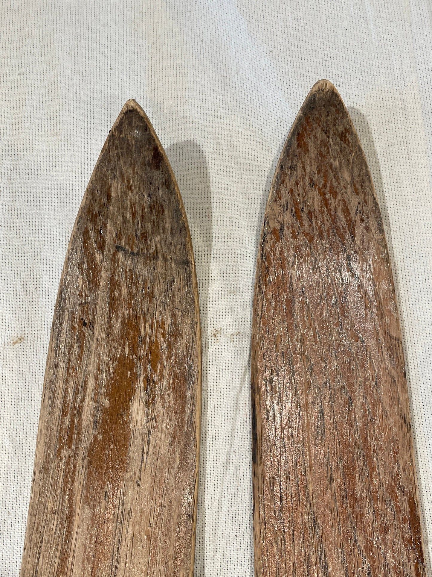 205cm Vintage Madshus of Norway Solid Hickory Cross-Country Skis - 1940s - "Cave Find"!!!!