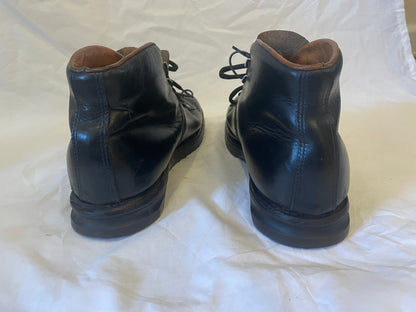 Size 42 (US Men's 8.5/9) - 1950s/1960s Norwegian Suveren Leather Ski Boots - Double-Tongue - Freshly Restored!!!