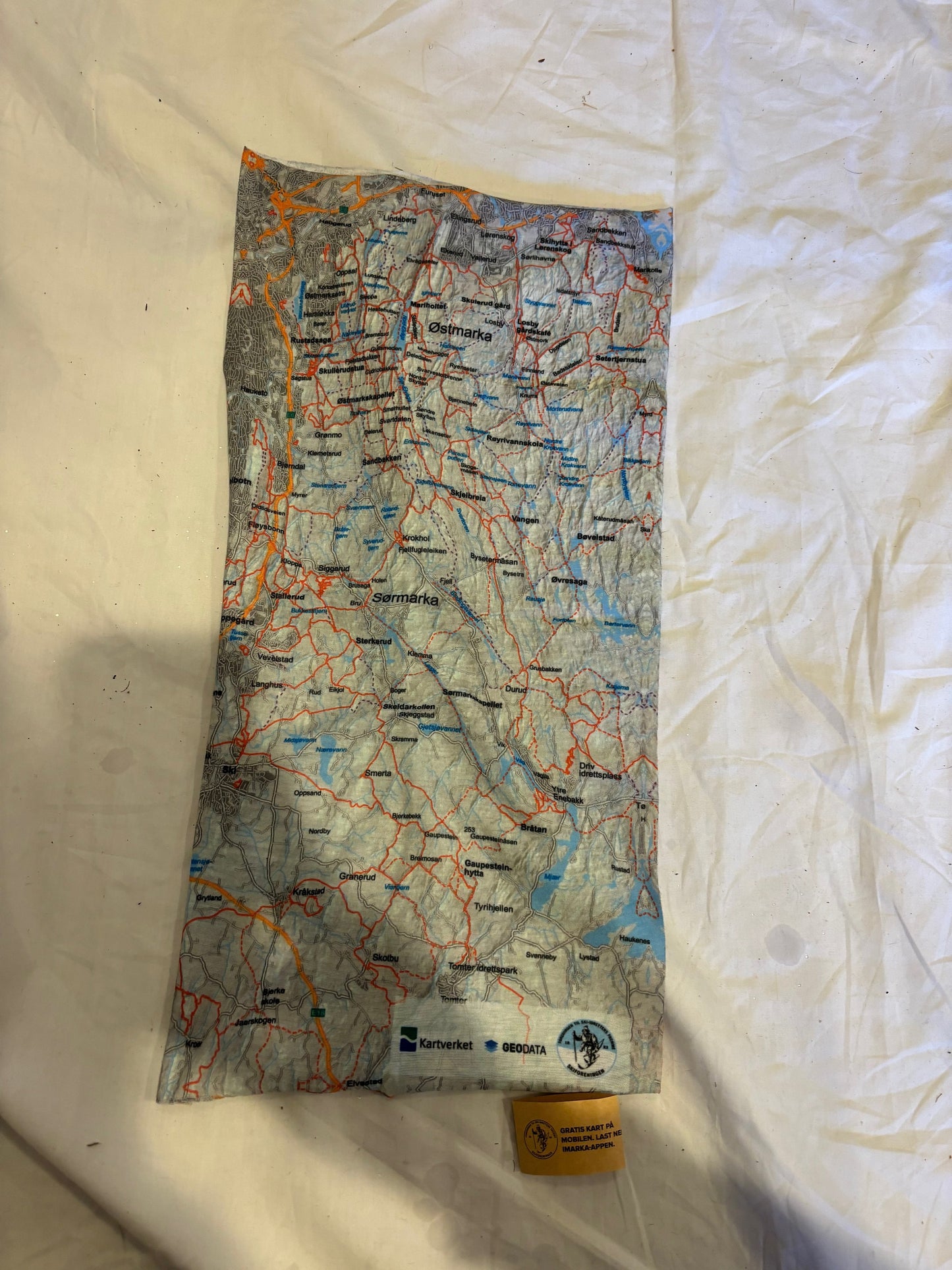 Oslo Cross-Country Ski Map Neck Gaiter/Buff