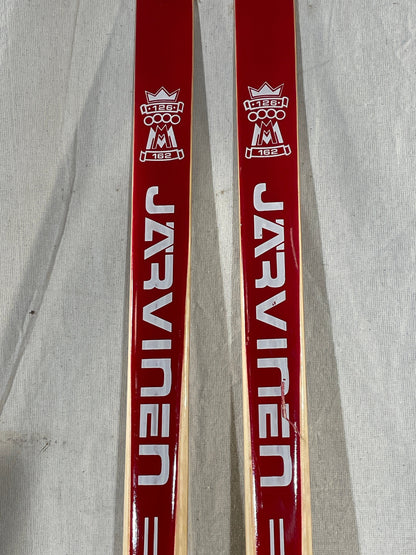 210cm Esko Järvinen Wood Cross-Country Racing Skis - Birch Base - Never Tarred