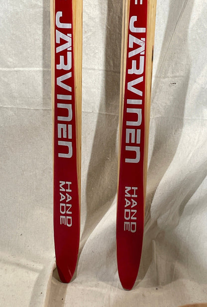 210cm Esko Järvinen Wood Cross-Country Racing Skis - Birch Base - Never Tarred