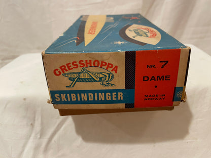 NOS Knutsen "Gresshoppa" Cable Cross-Country Ski Bindings from Norway - No 7 "Dame"
