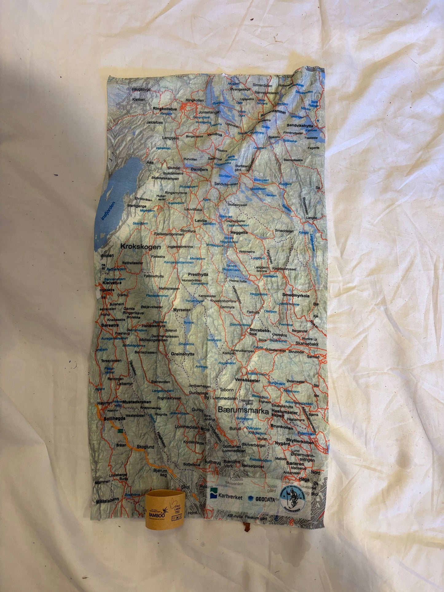 Oslo Cross-Country Ski Map Neck Gaiter/Buff