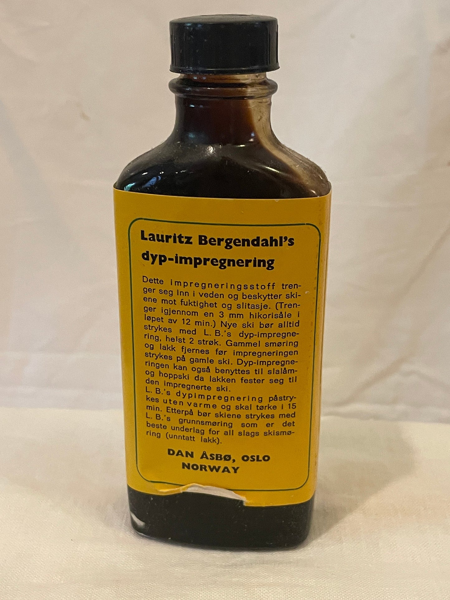 Bergendahls "Dyp Impregnering" Pine Tar for Wood Skis - UNOPENED Bottle!