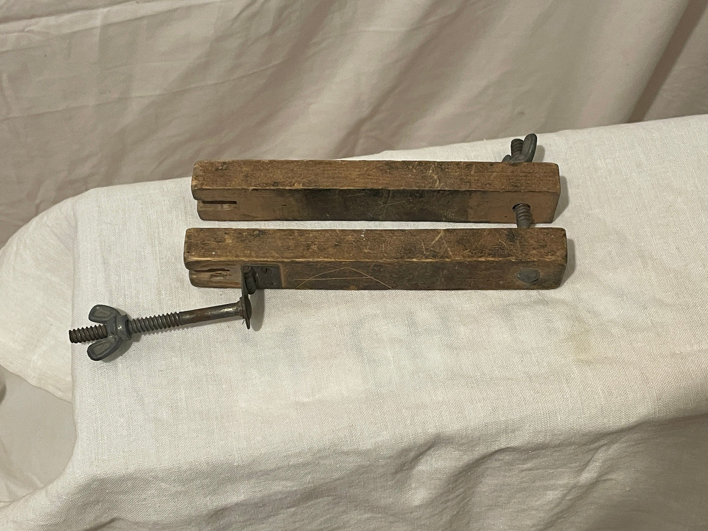 Vintage Wood Ski Clamp from FINLAND