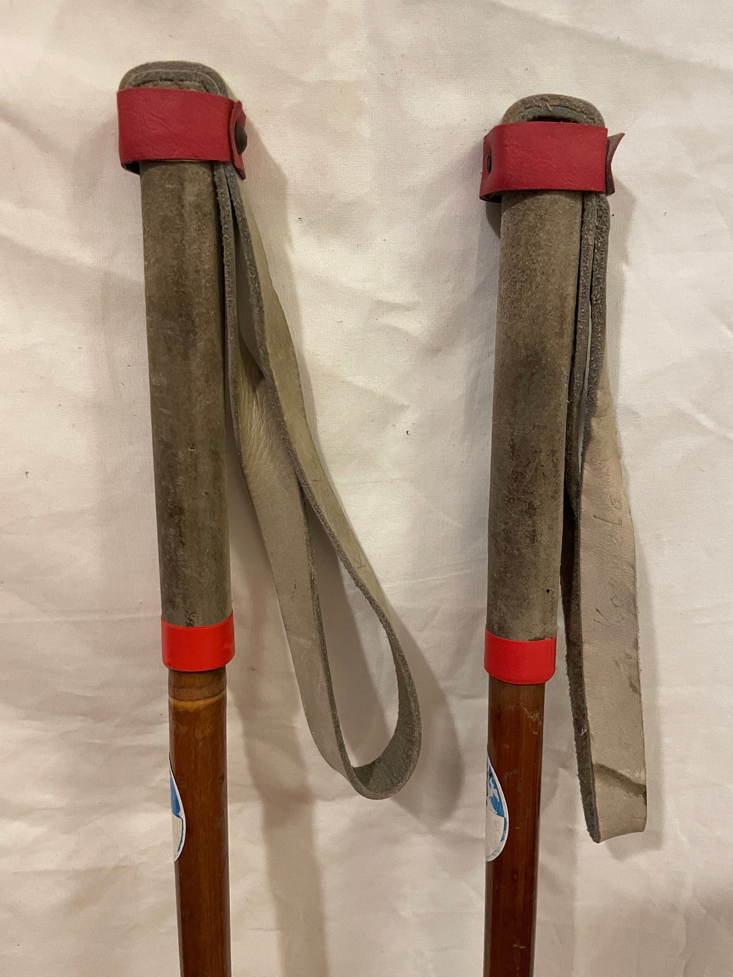 135cm "Korpela" Bamboo Cross-Country Ski Poles - Finland - 1960s