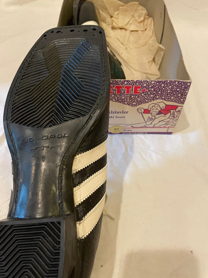 Size 41 (US Men's 8) Jette of Norway Early 1970s LEATHER Cross-Country Ski Boots - New Old Stock - New New New