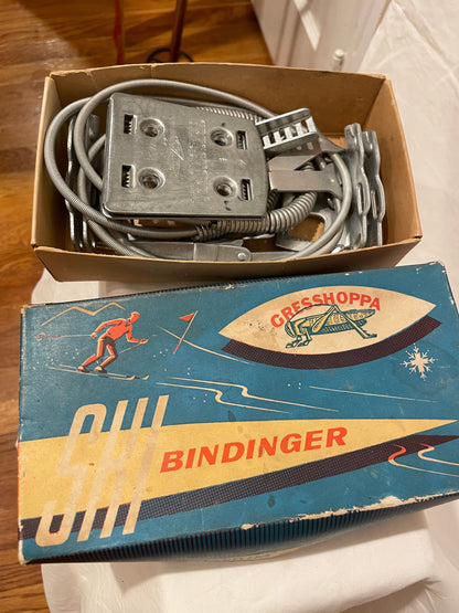 NOS Knutsen "Gresshoppa" Cable Cross-Country Ski Bindings from Norway - No 7 "Dame"