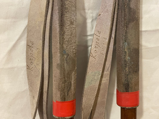 150cm "Korpela" Bamboo Cross-Country Ski Poles - FINLAND SUOMI FINLAND - 1960s