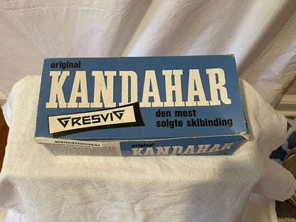 Gresvig Kandahar Cable Ski Bindings from Norway - 1960s/70 - Mod. 22011 Women's - New in Original Box!!!