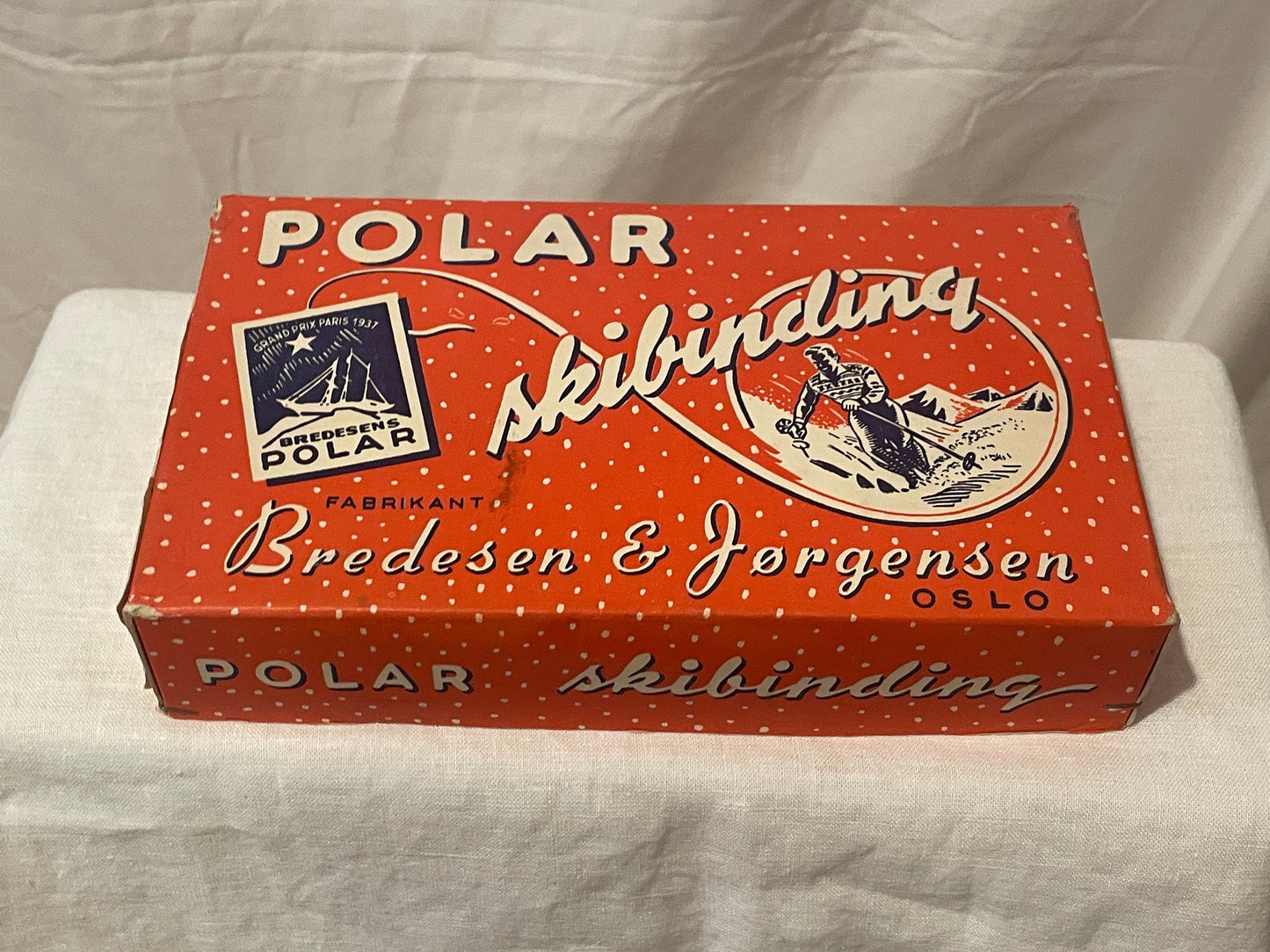 Bredesen & Jørgensen "Polar" Cable Ski Bindings from Norway - 1960s - Men's Size - New in Original Box!!!