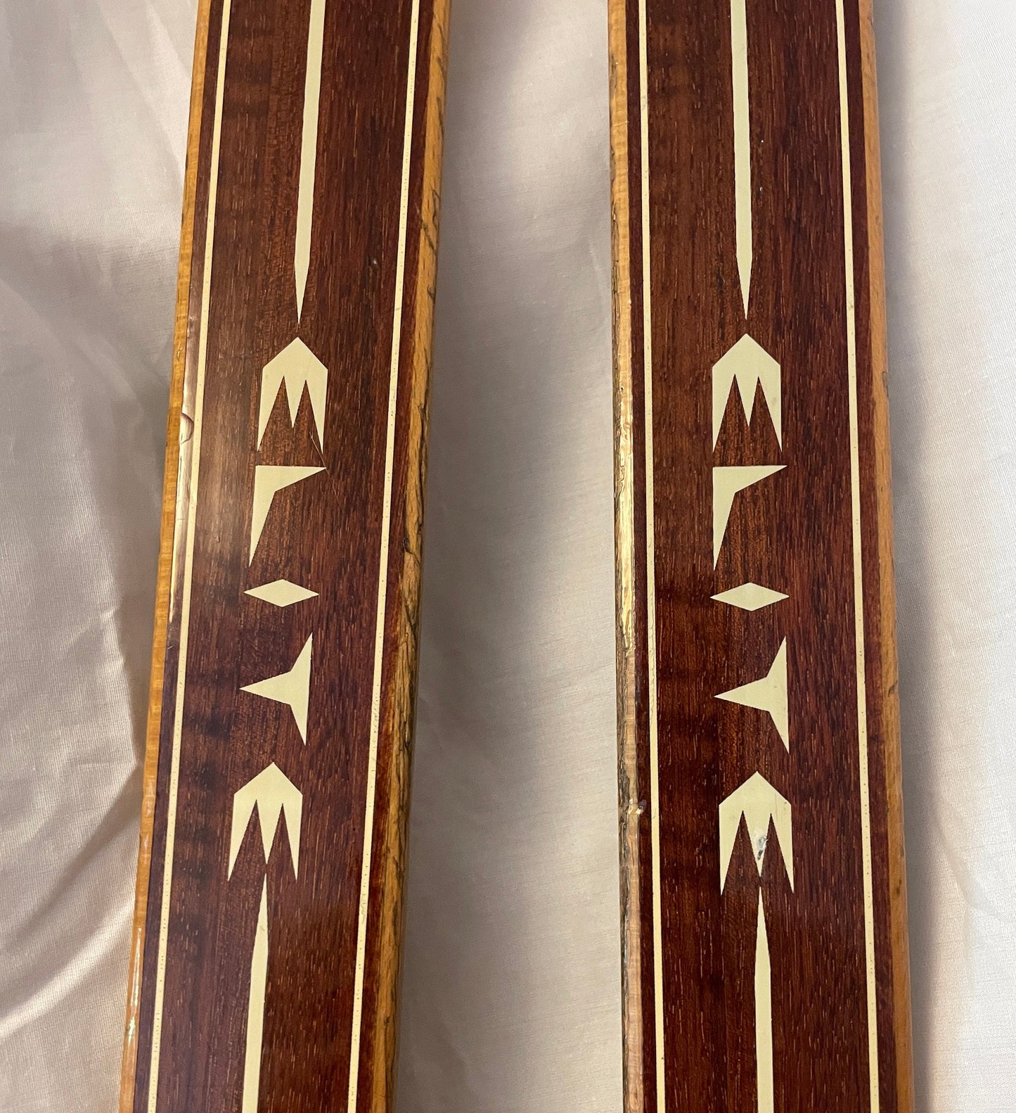 195cm Askjem "Elite" Early 1970s Wood Cross-Country Skis - The Smell of Fresh PINE TAR!!!