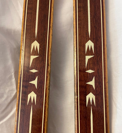 195cm Askjem "Elite" Early 1970s Wood Cross-Country Skis - The Smell of Fresh PINE TAR!!!