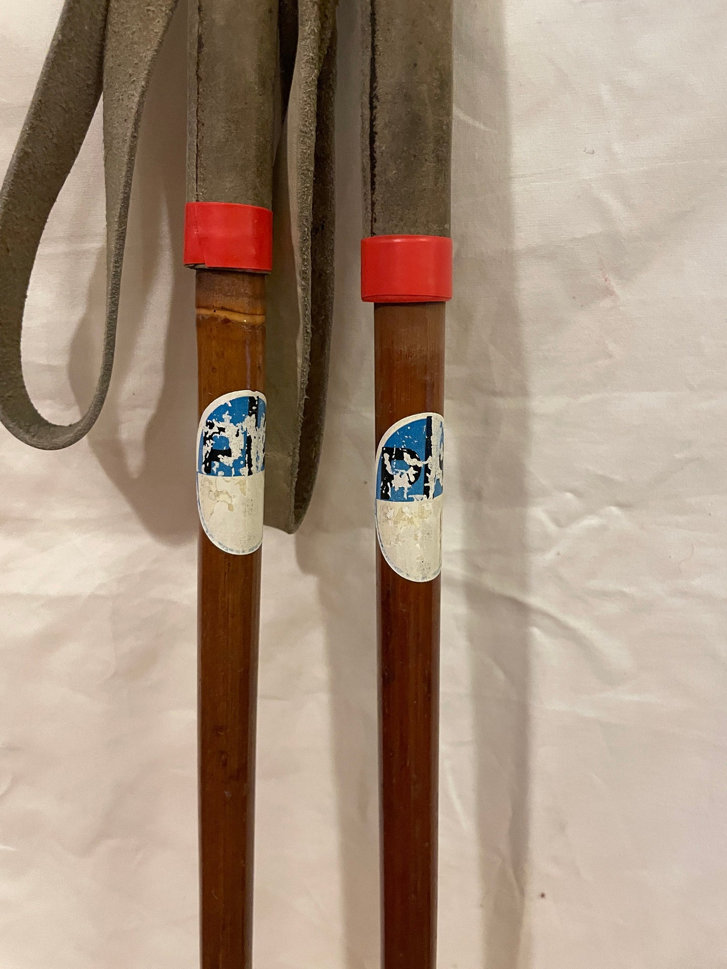 135cm "Korpela" Bamboo Cross-Country Ski Poles - Finland - 1960s